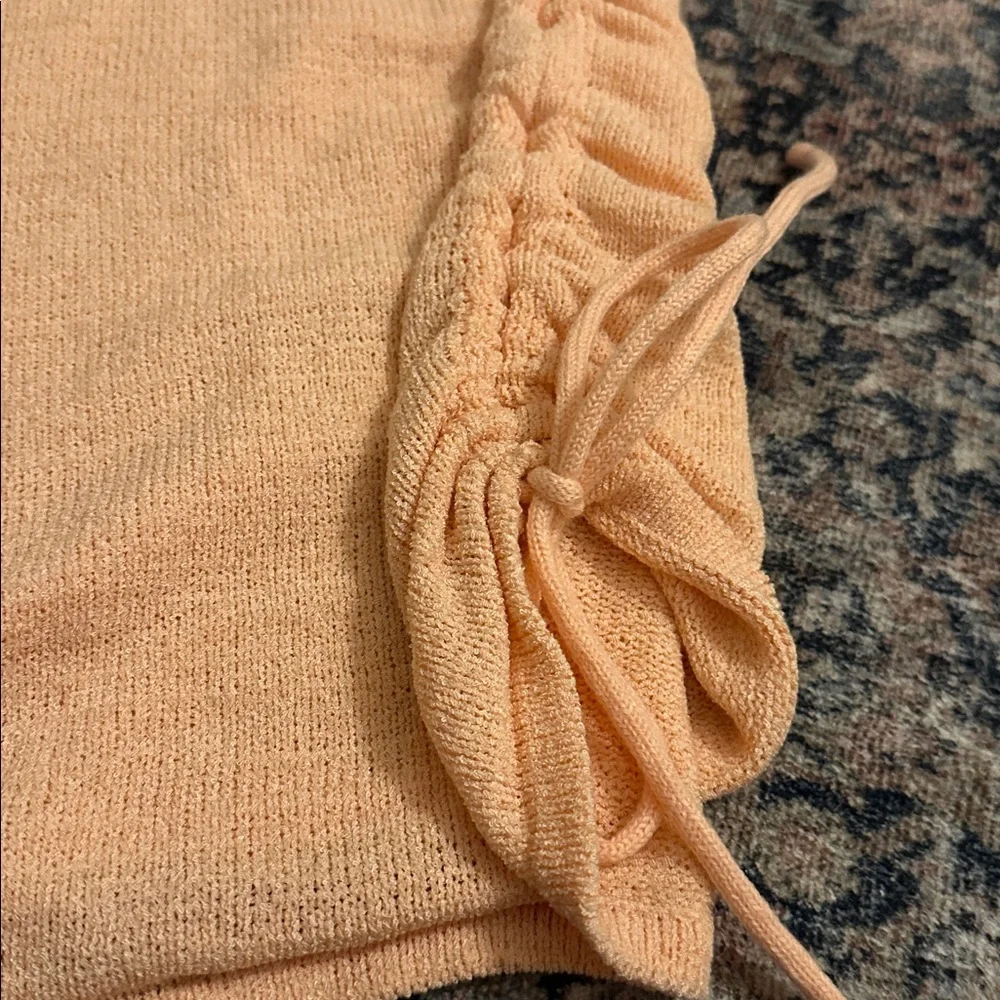 Cotton On Peach Knit Dress/Coverup, L - Picture 5 of 12